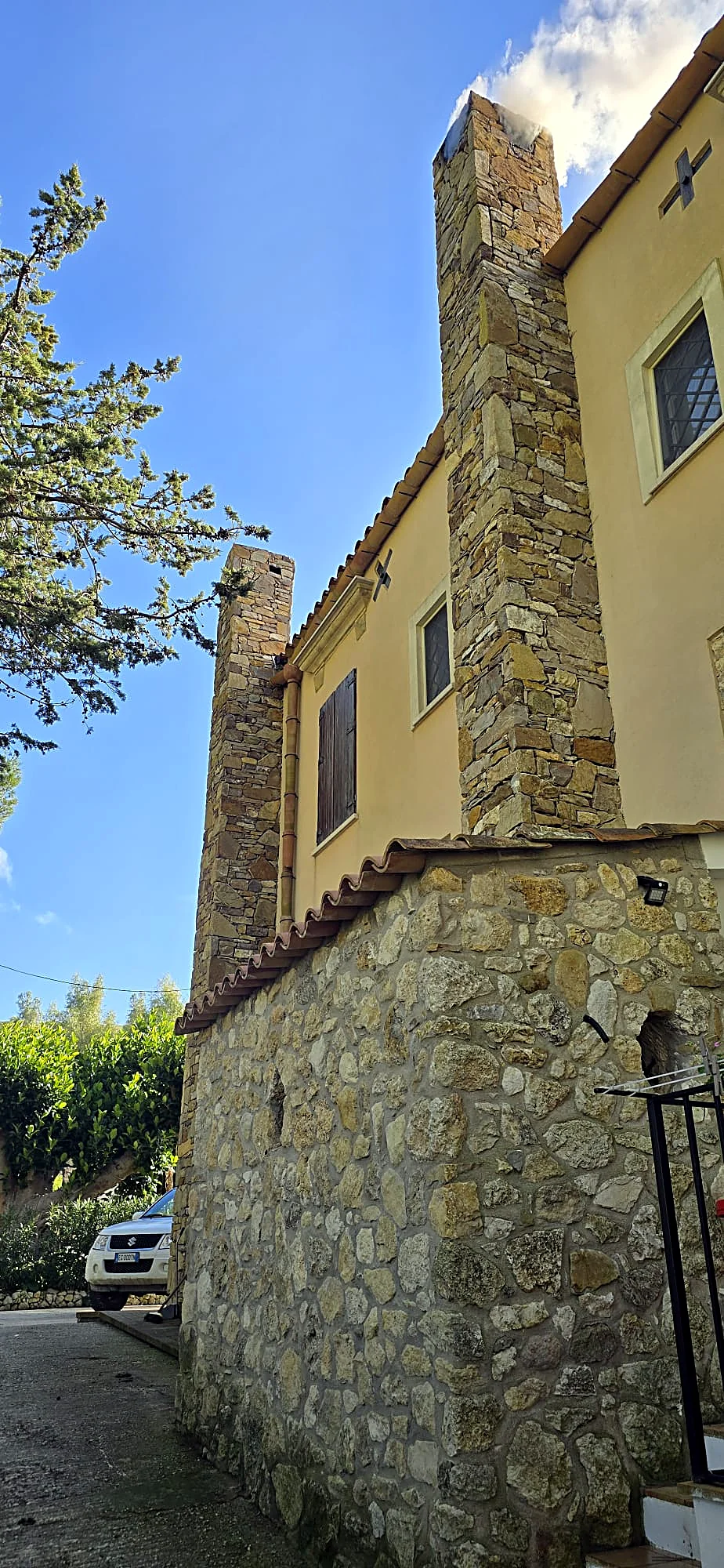 Dettaglio architettonico della villa